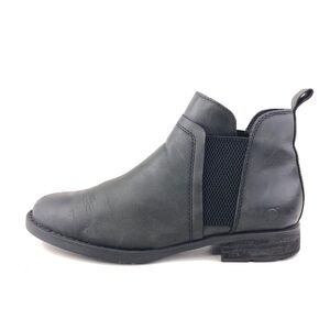 Born Brenta Black Leather Chelsea Ankle Boots 9M